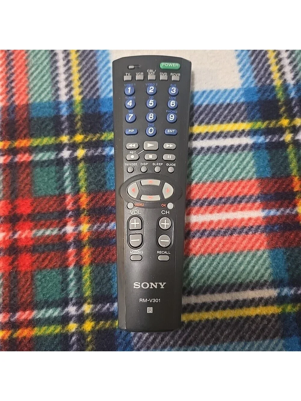 SONY RM-V301 TV VCR DVD VCR UNIVERSAL REMOTE CONTROL, 10505, D-1700, RMV301 OEM